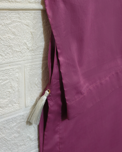 Mauve Classic| 2-Piece Stitched Summer Cotton Set