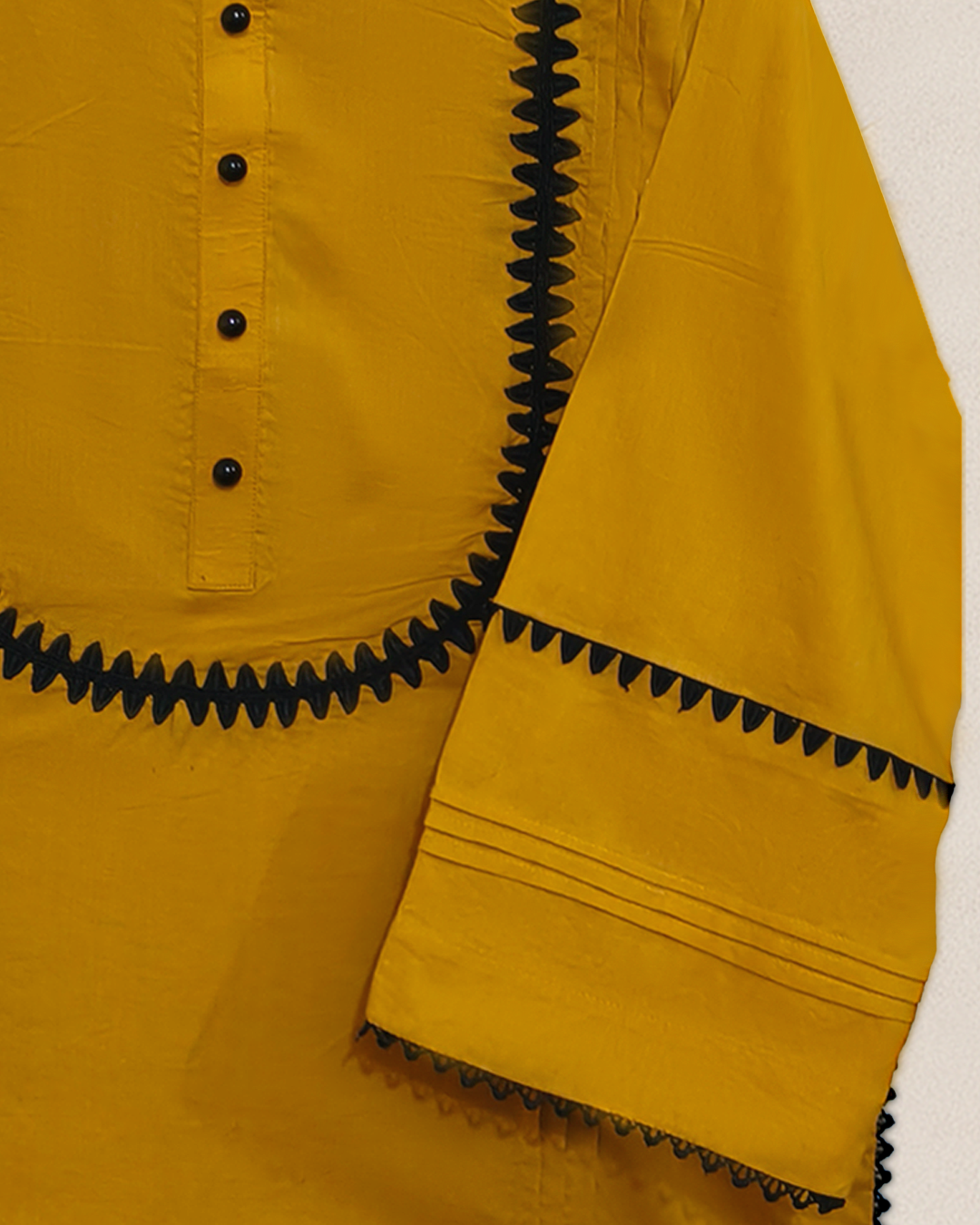 Mustard Noir 2 pc Stitched Cotton Set