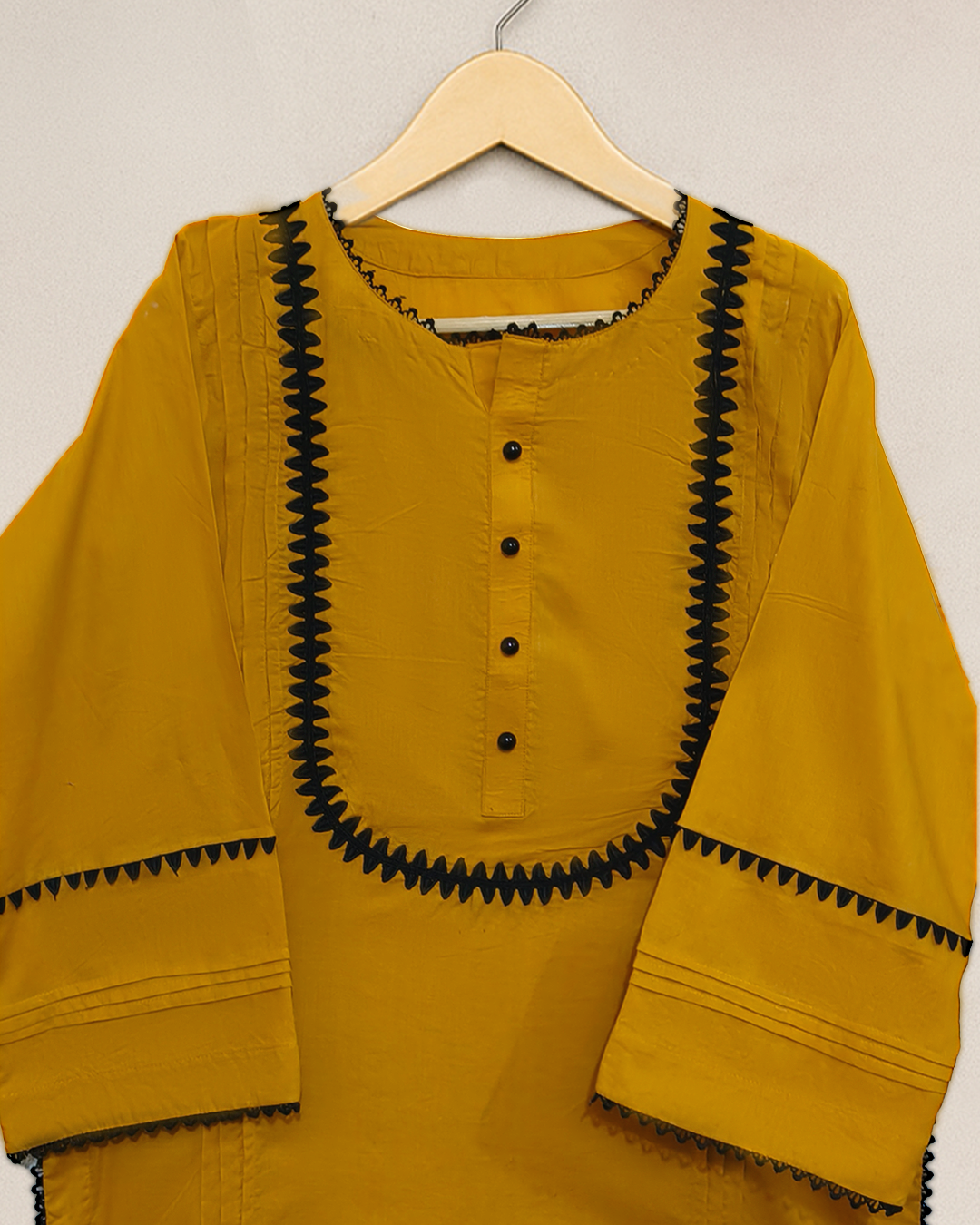 Mustard Noir 2 pc Stitched Cotton Set